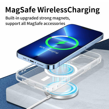 For iPhone 15 Pro ViLi MAG-C Series MagSafe Magnetic PC + TPU Phone Case(Transparent)