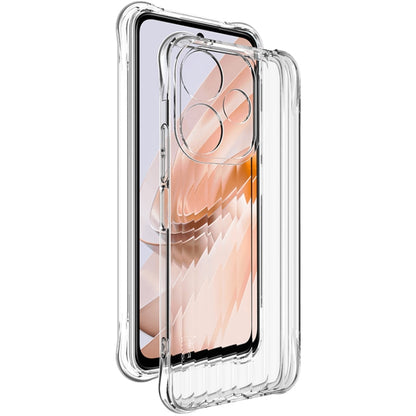 For Redmi 13 4G Global IMAK Corrugated Texture Airbag TPU Phone Case(Transparent)