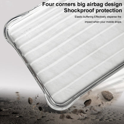 For Xiaomi POCO M6 4G IMAK Corrugated Texture Airbag TPU Phone Case(Transparent)