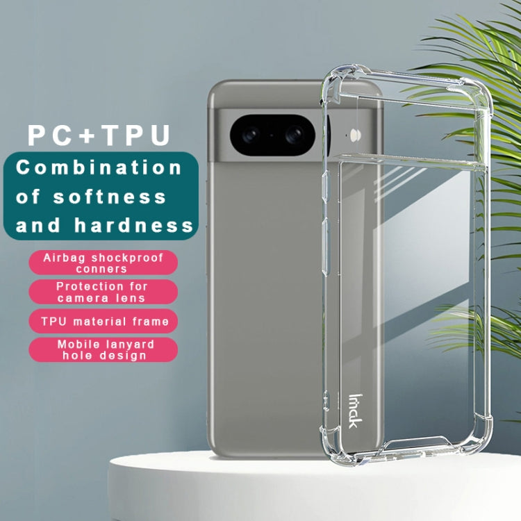 For Google Pixel 8 IMAK Space Shield PC + TPU Airbag Shockproof Phone Case(Transparent)