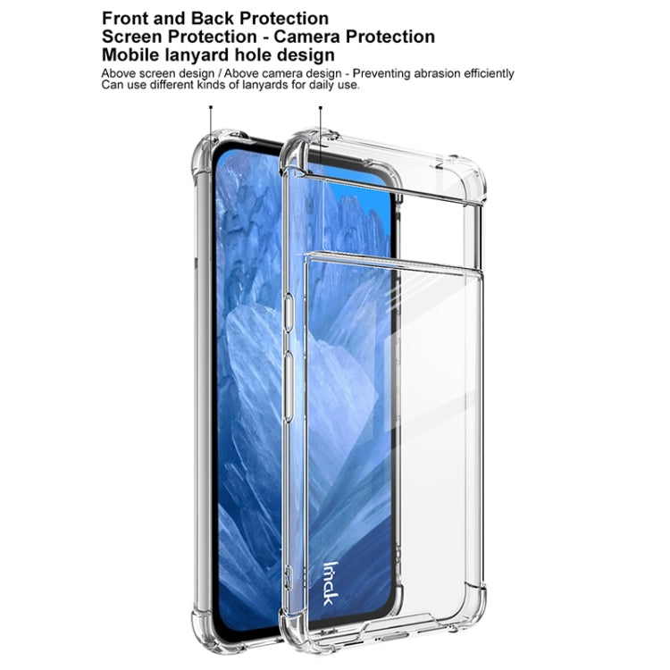 For Google Pixel 8 IMAK Space Shield PC + TPU Airbag Shockproof Phone Case(Transparent)