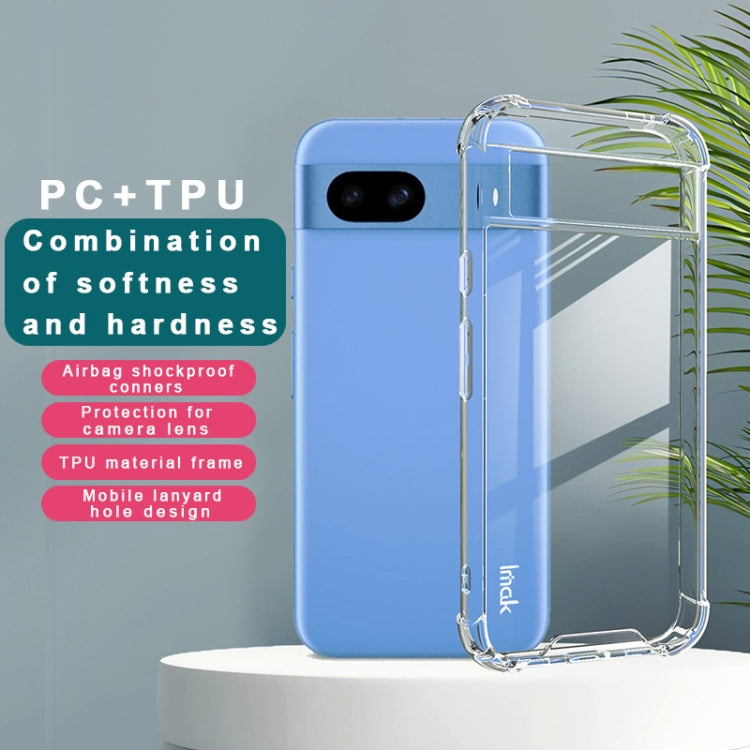 For Google Pixel 8a IMAK Space Shield PC + TPU Airbag Shockproof Phone Case(Transparent)