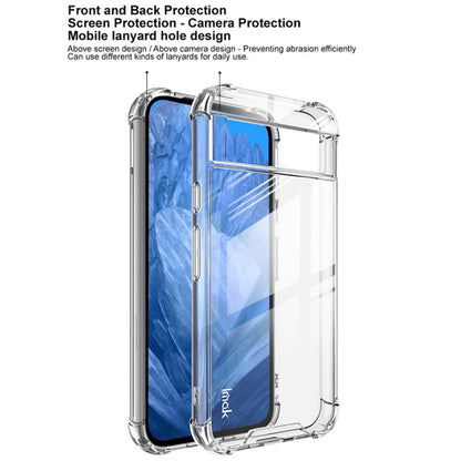 For Google Pixel 8a IMAK Space Shield PC + TPU Airbag Shockproof Phone Case(Transparent)