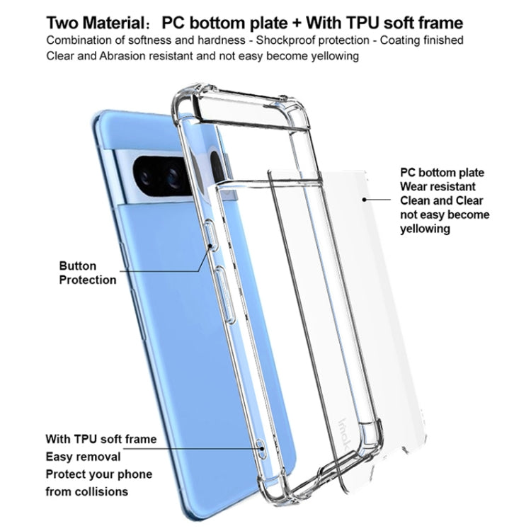 For Google Pixel 8 Pro IMAK Space Shield PC + TPU Airbag Shockproof Phone Case(Transparent)