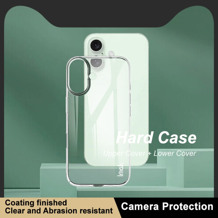 For iPhone 16 IMAK Wing II Wear-resisting Crystal Phone Case