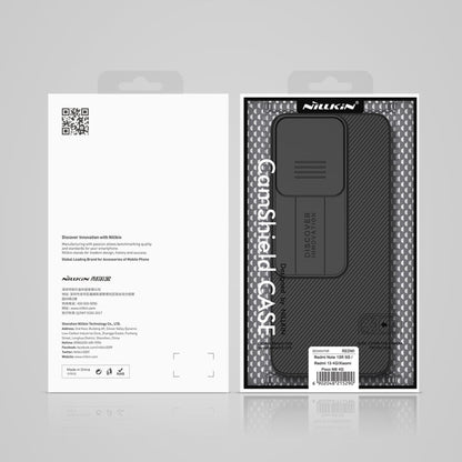 For Xiaomi Poco M6 4G NILLKIN Black Mirror Series Camshield PC Phone Case(Blue)