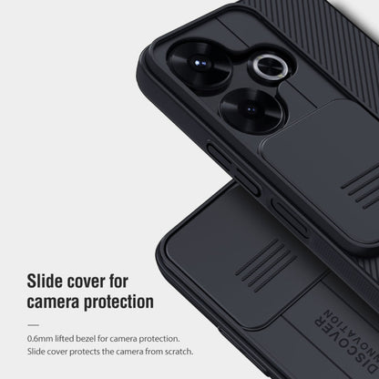 For Xiaomi Poco M6 4G NILLKIN Black Mirror Series Camshield PC Phone Case(Blue)