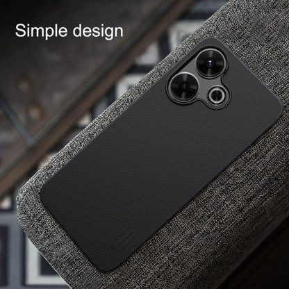 For Redmi Note 13R 5G / 13 4G NILLKIN Frosted PC Phone Case(Black)