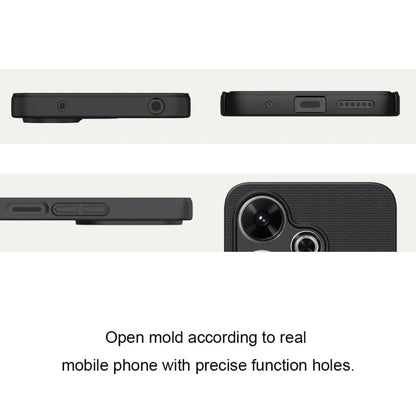 For Redmi Note 13R 5G / 13 4G NILLKIN Frosted PC Phone Case(Black)