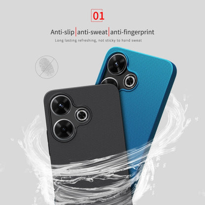For Redmi Note 13R 5G / 13 4G NILLKIN Frosted PC Phone Case(Black)