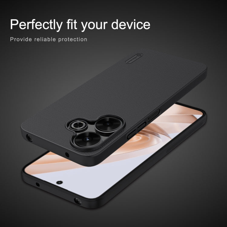 For Redmi Note 13R 5G / 13 4G NILLKIN Frosted PC Phone Case(Black)