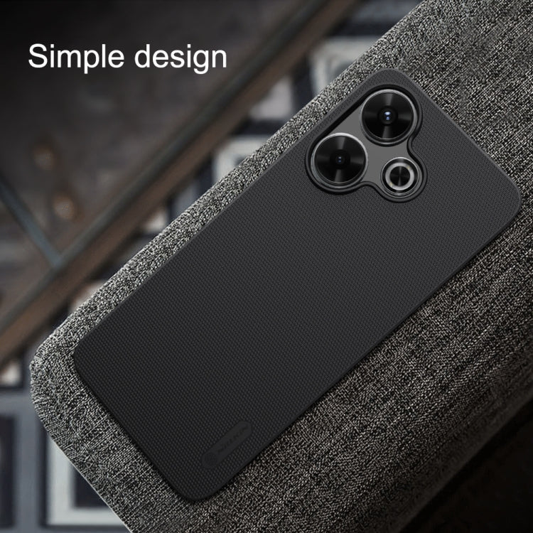 Pour Xiaomi Poco M6 4G Coque de téléphone NILLKIN Frosted PC (Noir)