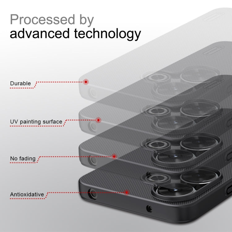 Pour Xiaomi Poco M6 4G Coque de téléphone NILLKIN Frosted PC (Noir)
