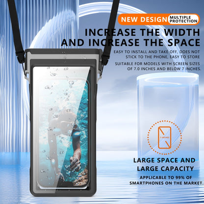 RedPepper 15m Depth Waterproof Phone Diving Pouch with Suction Cup(Black)