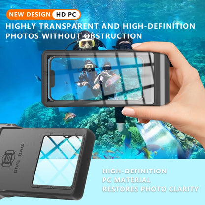 RedPepper 15m Depth Waterproof Phone Diving Pouch with Suction Cup(Black)