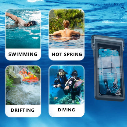 RedPepper 15m Depth Waterproof Phone Diving Pouch with Suction Cup(Black)