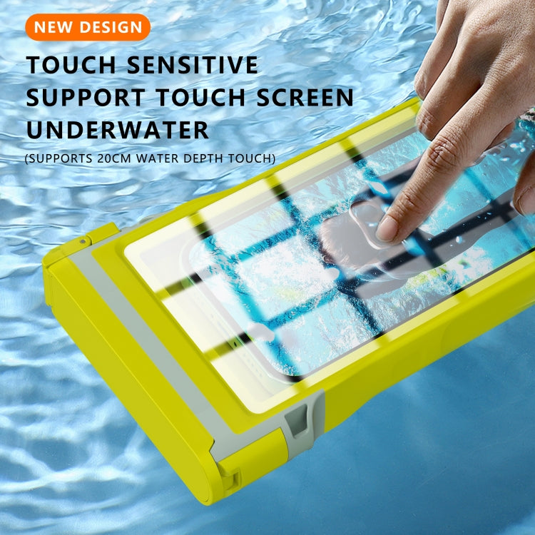 RedPepper 15m Depth Waterproof Phone Diving Pouch with Suction Cup(Yellow)