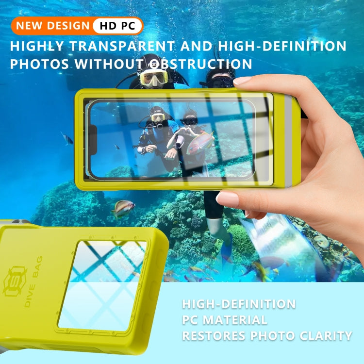 RedPepper 15m Depth Waterproof Phone Diving Pouch with Suction Cup(Yellow)