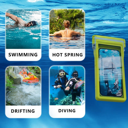 RedPepper 15m Depth Waterproof Phone Diving Pouch with Suction Cup(Yellow)