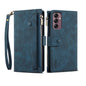 For Samsung Galaxy M35 5G ESEBLE Retro Frosted RFID Flip Leather Phone Case(Dark Green)