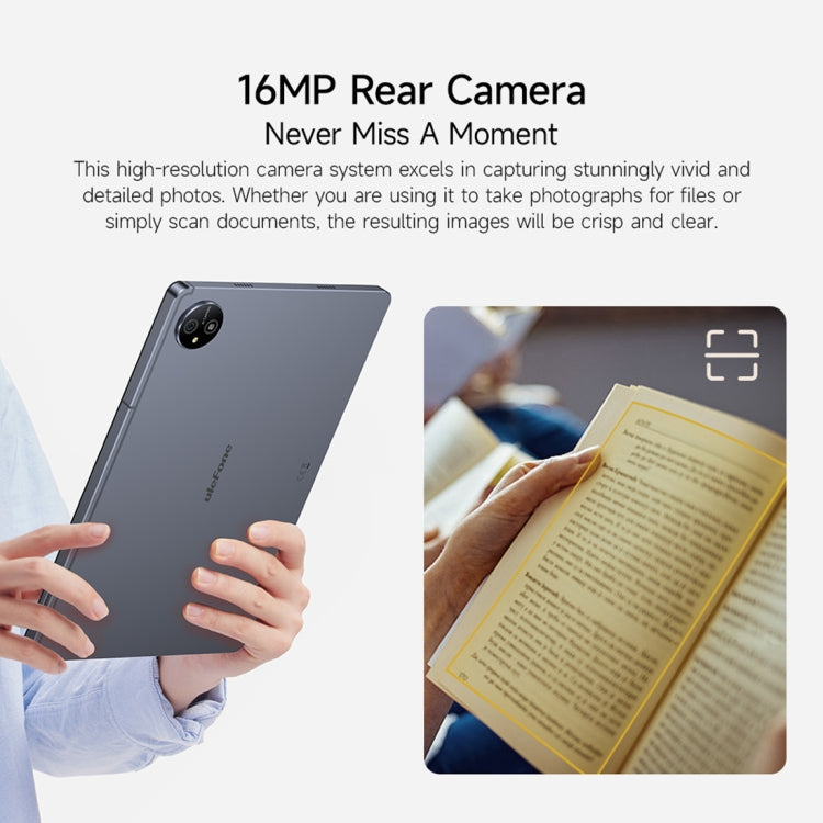 [HK Warehouse] Ulefone Tab A11 Pro Tablet PC, 8GB+128GB, 11 inch Android 14 MediaTek Helio G99 Octa Core 4G Network, EU Plug(Space Gray)