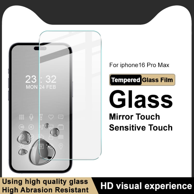 Pour iPhone 16 Pro Max Film en Verre Trempé Plein Écran H Series imak