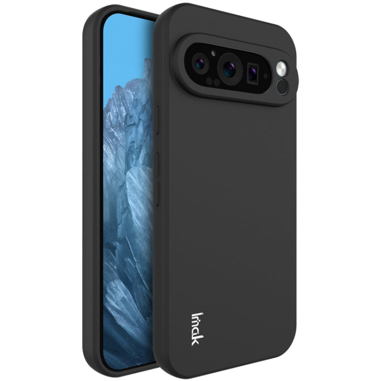 Pour Google Pixel 9 Pro XL Coque de téléphone en TPU dépoli antichoc série IMAK UC-3 (noir)