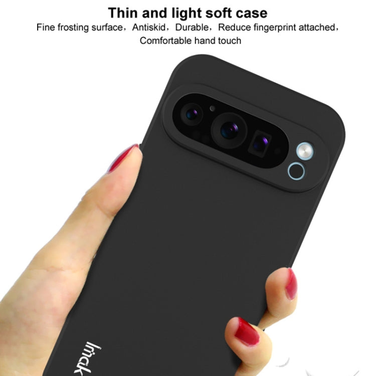 Pour Google Pixel 9 Pro XL Coque de téléphone en TPU dépoli antichoc série IMAK UC-3 (noir)