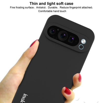 Pour Google Pixel 9 Pro XL Coque de téléphone en TPU dépoli antichoc série IMAK UC-3 (noir)