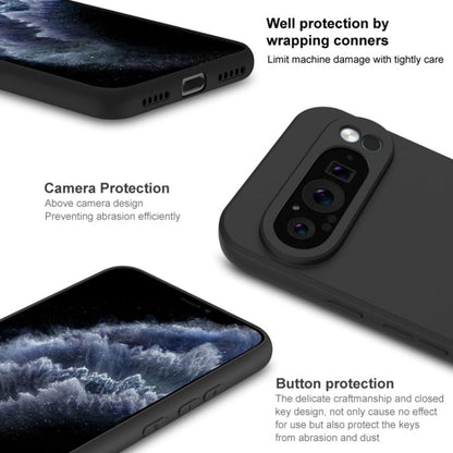 Pour Google Pixel 9 Pro XL Coque de téléphone en TPU dépoli antichoc série IMAK UC-3 (noir)
