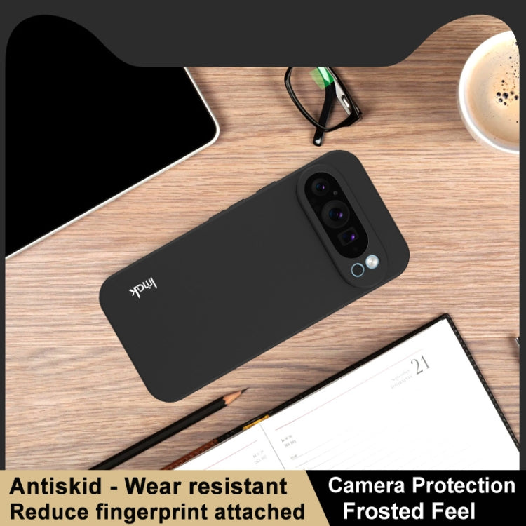 Pour Google Pixel 9 Pro XL Coque de téléphone en TPU dépoli antichoc série IMAK UC-3 (noir)