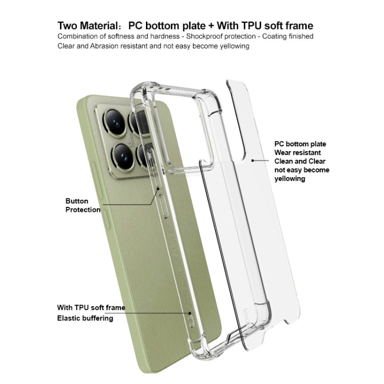 For Xiaomi 14T IMAK Space Shield PC + TPU Airbag Shockproof Phone Case(Transparent)