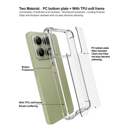 For Xiaomi 14T IMAK Space Shield PC + TPU Airbag Shockproof Phone Case(Transparent)