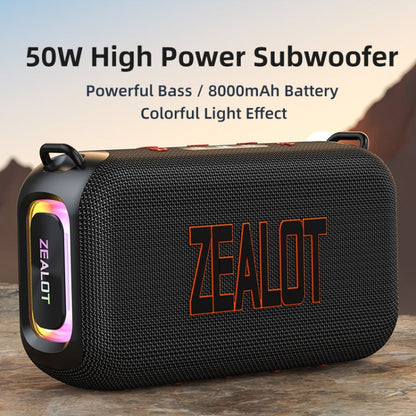 Zealot S85 50W Outdoor Waterproof Portable Bluetooth Speaker(Blue)