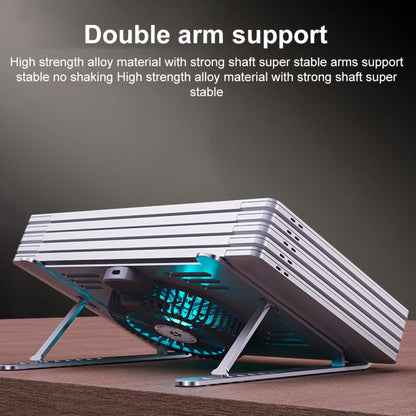 R- JUST HZ44 Aluminum Alloy Laptop Cooling Stand(Black)