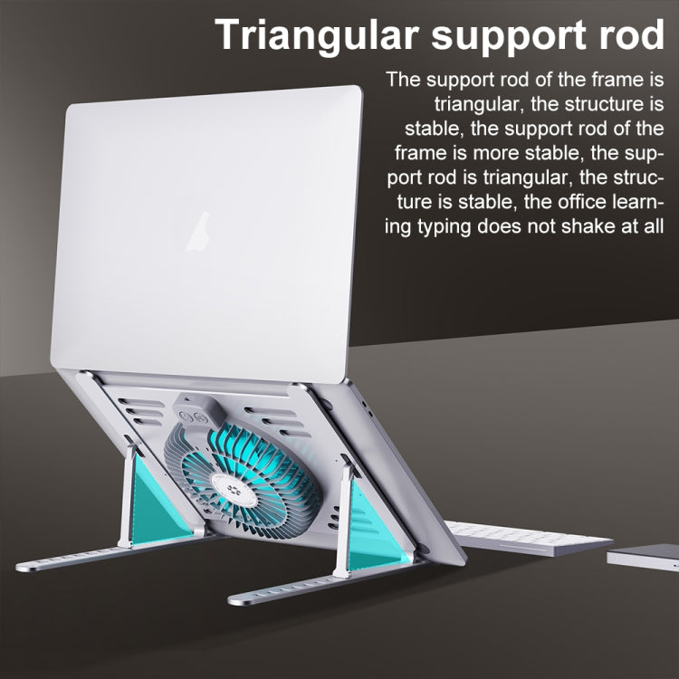 R- JUST HZ44 Aluminum Alloy Laptop Cooling Stand(Black)