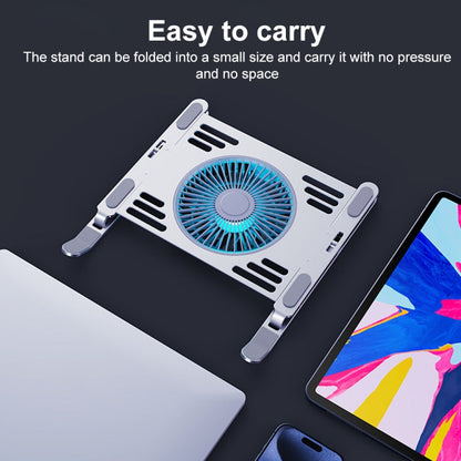 R- JUST HZ44 Aluminum Alloy Laptop Cooling Stand(Black)