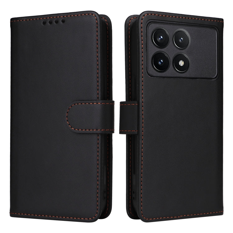 Pour Redmi K70 / K70 Pro BETOPNICE BN-005 Étui de téléphone détachable 2 en 1 en similicuir véritable (Noir)