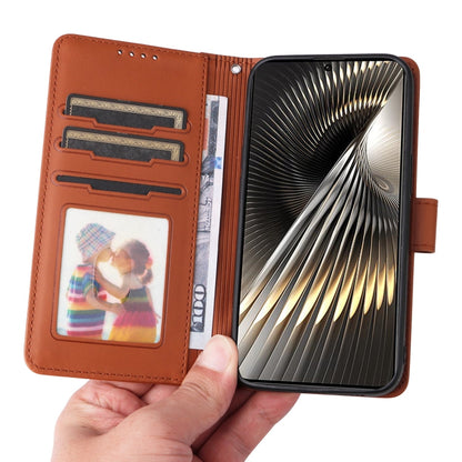 For Redmi Turbo 3 BETOPNICE BN-005 2 in 1 Detachable Imitate Genuine Leather Phone Case(Brown)
