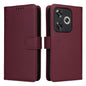 Pour étui de téléphone en similicuir véritable détachable 2 en 1 Redmi Turbo 3 BETOPNICE BN-005 (rouge bordeaux)