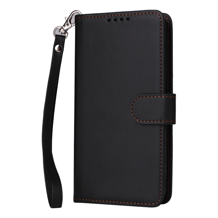 For Redmi 12 4G BETOPNICE BN-005 2 in 1 Detachable Imitate Genuine Leather Phone Case(Black)
