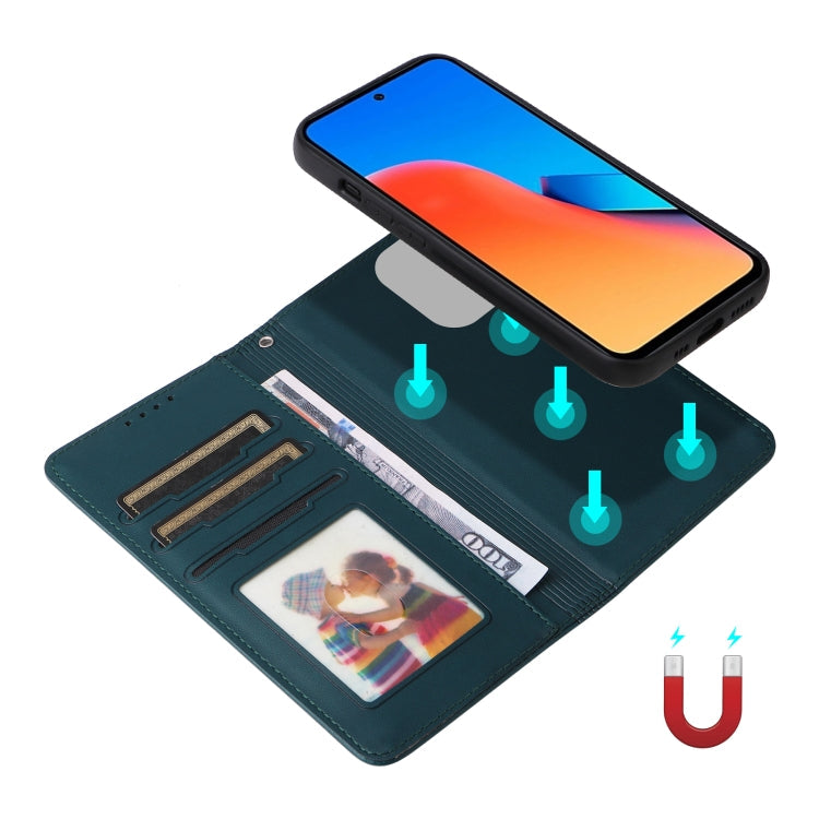 For Redmi 12 4G BETOPNICE BN-005 2 in 1 Detachable Imitate Genuine Leather Phone Case(Blue)