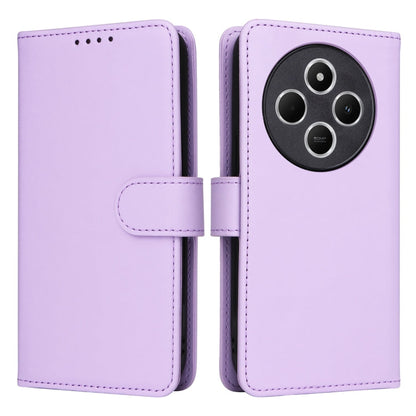 For Redmi 14C 4G BETOPNICE BN-005 2 in 1 Detachable Imitate Genuine Leather Phone Case(Light Purple)