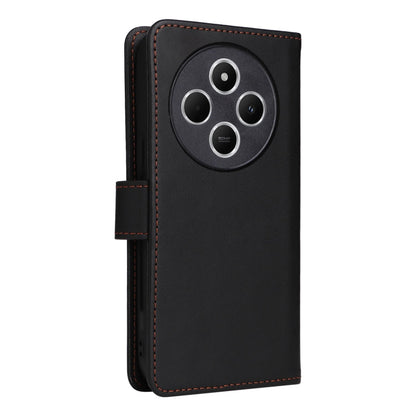 Pour coque de téléphone en cuir véritable amovible 2 en 1 BETOPNICE BN-005 pour Redmi 14C 4G (noir)