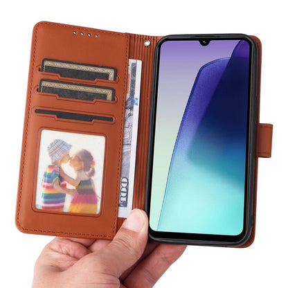 For Redmi 14C 4G BETOPNICE BN-005 2 in 1 Detachable Imitate Genuine Leather Phone Case(Brown)