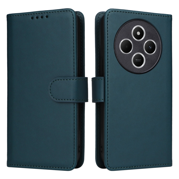 Pour Redmi 14C 4G BETOPNICE BN-005 Étui de téléphone détachable 2 en 1 en simili cuir véritable (Bleu)