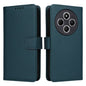 Pour Redmi 14C 4G BETOPNICE BN-005 Étui de téléphone détachable 2 en 1 en simili cuir véritable (Bleu)