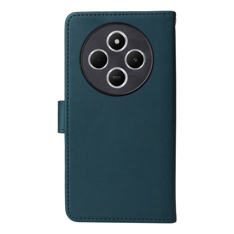Pour Redmi 14C 4G BETOPNICE BN-005 Étui de téléphone détachable 2 en 1 en simili cuir véritable (Bleu)