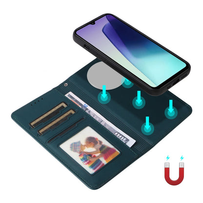 Pour Redmi 14C 4G BETOPNICE BN-005 Étui de téléphone détachable 2 en 1 en simili cuir véritable (Bleu)