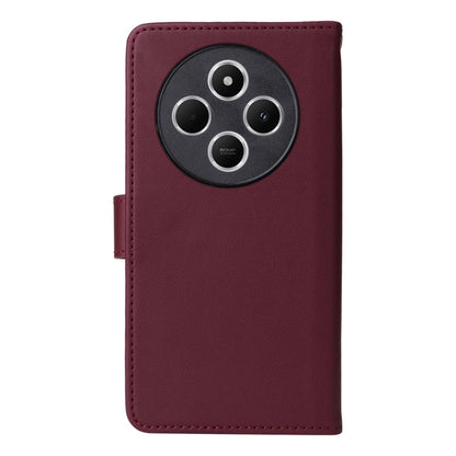 For Redmi 14C 4G BETOPNICE BN-005 2 in 1 Detachable Imitate Genuine Leather Phone Case(Wine Red)